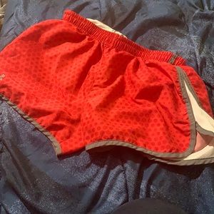 Red under armor shorts